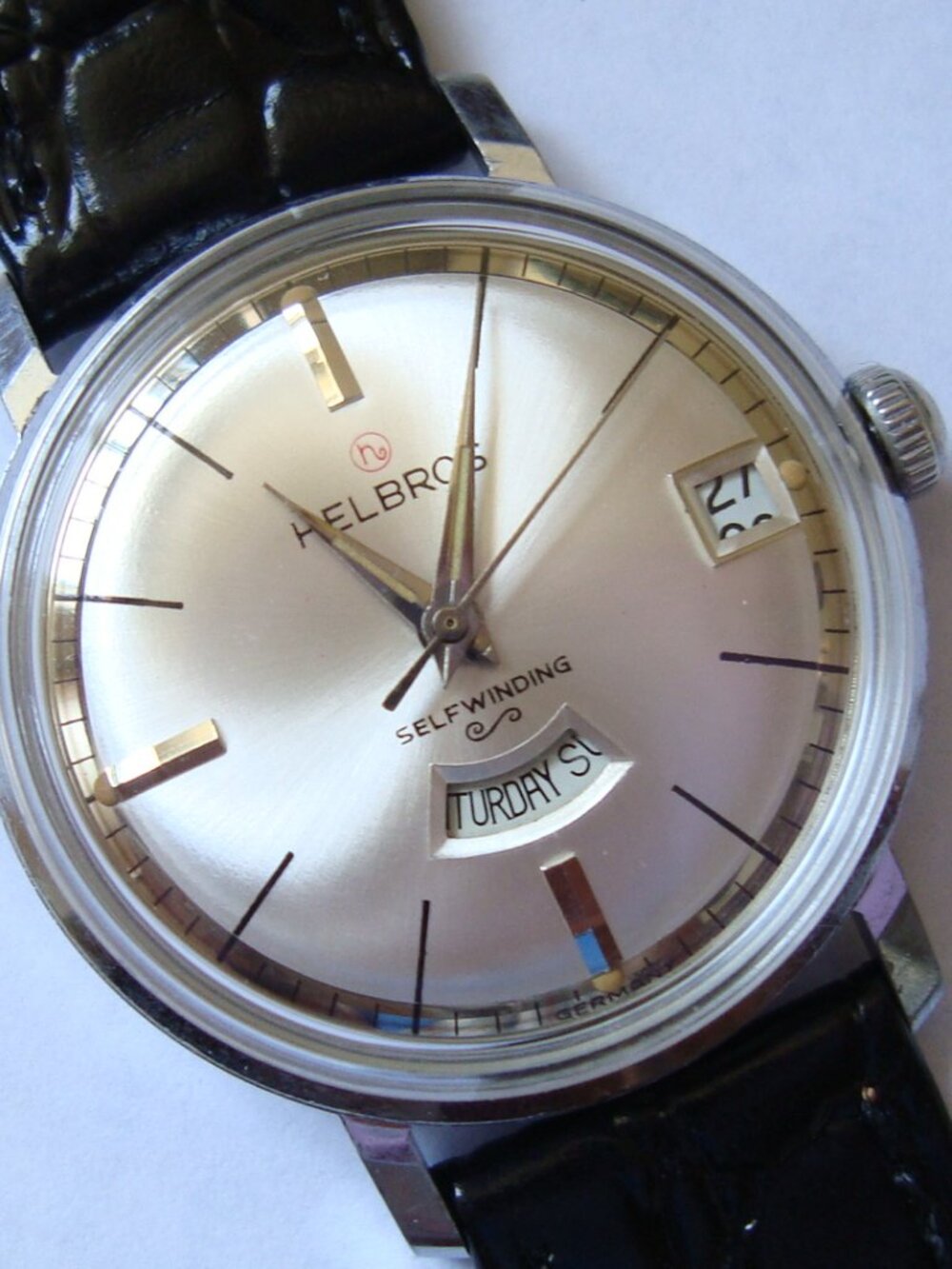 VINTAGE AUTOMATIC HELBROS GERMANY,RUN GREAT